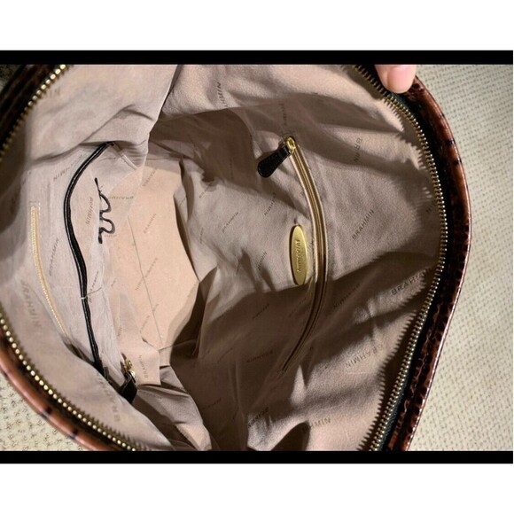 Brahmin Black Leather Satchel Handbag – Classic Style, Pre-Owned, Good Condition - Picture 10 of 14